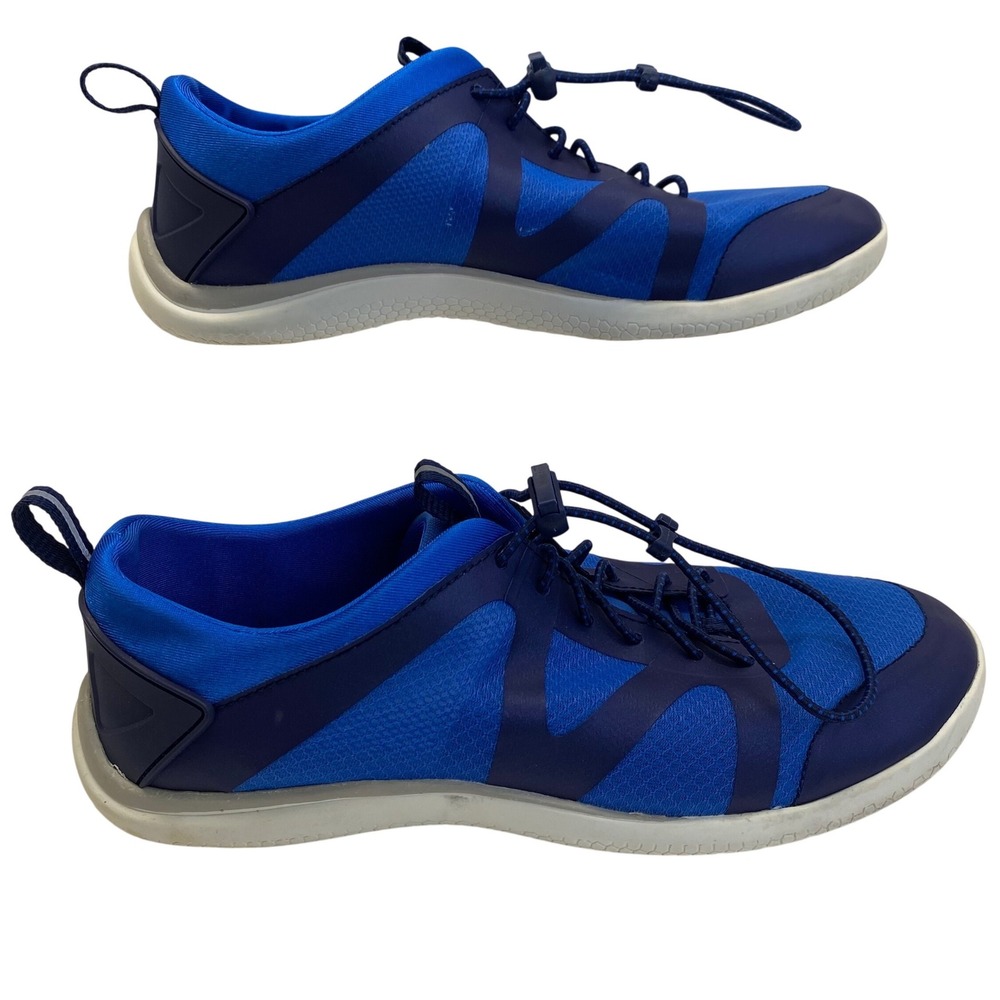 Lands End Water Shoes Womens 7.5 B Blue Bungee Lace‎ Water Shoes Sneakers 508511
